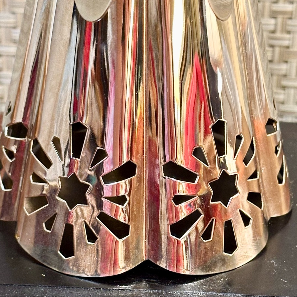 🎄🌟2xHP🌟VTG 1990s Copper & Brass Angel Candlestick Holder Home For Holidays - Picture 7 of 13